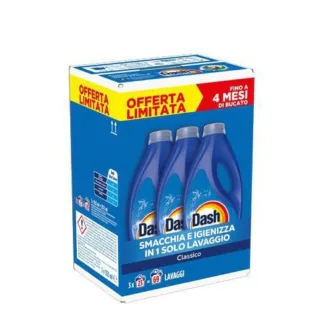Detergent lichid pentru rufe Dash Clasic pachet 3x23 spalari