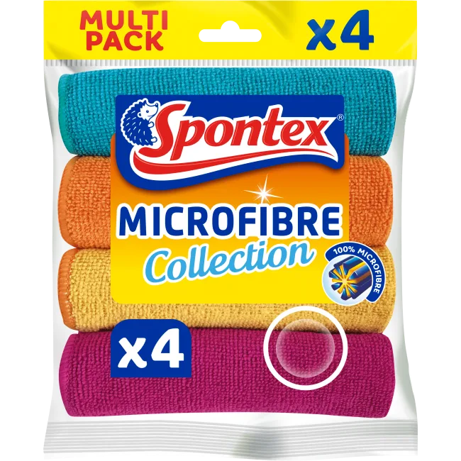 Lavete microfibra Spontex 4buc Lavete microfibra Spontex 4buc