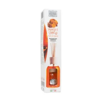 Odorizant cu betisoare parfum de portocale si scortisoara Sweet Home 100ml