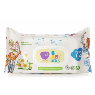 Servetele umede bebelusi cu aloe vera si musetel Clendy 72 buc