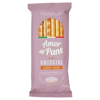 Grisine Clasice cu ulei extravirgin de masline Amor Di Pane 125g