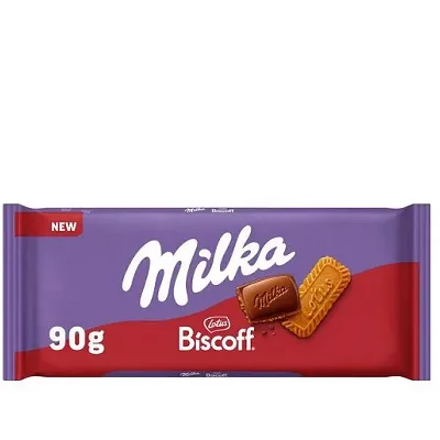 Ciocolata cu lapte Milka Biscoff 90g