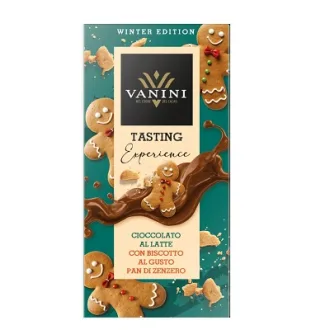Ciocolata cu lapte si biscuiti cu ghimbir Vanini 75g