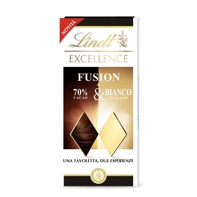 Ciocolata neagra Lindt Excellence Fusion 70% Duo 100g