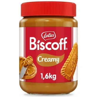 Crema de biscuiti cu caramel Lotus Biscoff Creamy 1,6 kg
