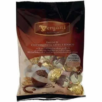 Praline de ciocolata cu crema de cereale Vergani Sfere 100g